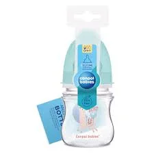 КАНПОЛ БУТЫЛОЧКА EASYSTART С ШИРОКИМ ГОРЛЫШКОМ АНТИКОЛИК. 0+ ЗЕЛЕНАЯ TOYS 35/220