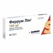 ФЕРРУМ ЛЕК ТАБ. ЖЕВ. 100МГ №30