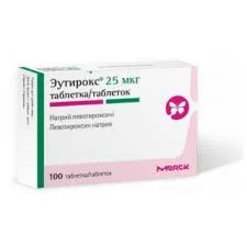ЭУТИРОКС ТАБ. 25МКГ №100