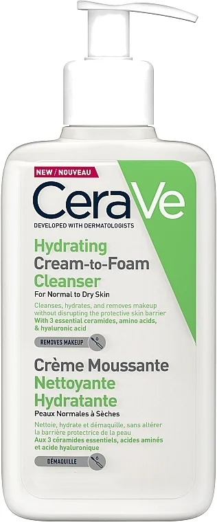 CERAVE УВЛАЖНЯЮЩАЯ КРЕМ-ПЕНКА Д/УМЫВАНИЯ 236 МЛ 743563