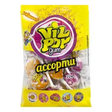 ВИЛ ПОП АССОРТИ КАРАМЕЛЬ НА ПАЛОЧКЕ 7Г №1