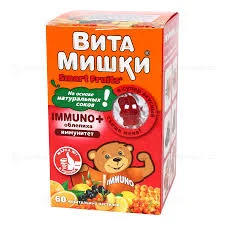 ВИТАМИШКИ ИММУНО ПЛЮС ПАСТ ЖЕВ ОБЛЕПИХА 2,5Г №60 БАД