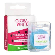 GLOBAL WHITE З/НИТЬ СО ВКУСОМ АРБУЗА