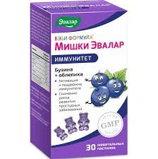 БЭБИ ФОРМУЛА МИШКИ ИММУНИТЕТ ПАСТИЛКИ ЖЕВАТ. №30_ЭВР