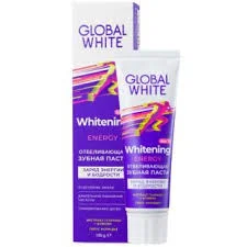 GLOBAL WHITE З/ПАСТА ОТБЕЛИВАЮЩАЯ ЭНЕРДЖИ 100Г