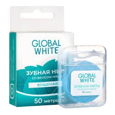 GLOBAL WHITE З/НИТЬ СО ВКУСОМ МЯТЫ