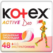 ПРОКЛАДКИ ЕЖЕДНЕВНЫЕ КОТЕКС LINERS ACTIVE DEO 48*16