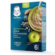 ДП ГЕРБЕР КАША Б/МОЛ ЯБЛОКО ЧЕРНОСЛИВ 180Г