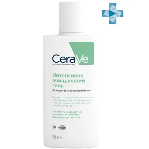 CERAVE УВЛАЖНЯЮЩИЙ ОЧИЩАЮЩИЙ КРЕМ-ГЕЛЬ Д/НОРМ И СУХ.КОЖИ 88МЛ
