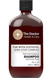DR.HEALTH&CARE ШАМПУНЬ ДЕГТЯРНЫЙ С ИХТИОЛОМ+КОМПЛЕКС СЕБО-СТОП, 946МЛ