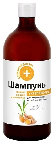 ДОМАШНИЙ ДОКТОР ШАМПУНЬ УКРЕП.ЯИЧНЫЕ ЖЕЛТКИ И ЗОЛ. УС 1000МЛ