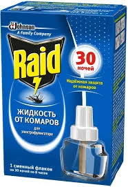 РЕЙД ЖИДКОСТЬ ДЛЯ ФУМИГАТОРА 30 НОЧЕЙ