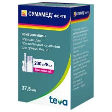 СУМАМЕД ФОРТЕ 200МГ/5МЛ 37,5МЛ