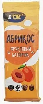 BE OK ФРУКТОВЫЙ БАТОНЧИК АБРИКОС 30 ГР