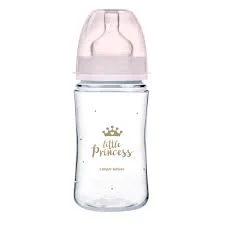 КАНПОЛ  БУТЫЛКА EASYSTART PP С ШИРОКИМ ГОРЛЫШКОМ АНТИКОЛИК  240МЛ  3+ ROYAL BABY РОЗ 35/234_PIN