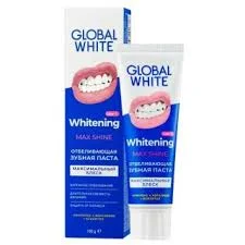 GLOBAL WHITE З/ПАСТА ОТБЕЛИВАЮЩАЯ МАКСИМАЛЬНЫЙ БЛЕСК 100Г