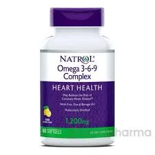 NATROL КОМПЛЕКС ЖИРНЫХ КИСЛОТ ОМЕГА 3-6-9 1200 МГ №60 КАПС