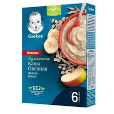 ДП ГЕРБЕР КАША БЕЗМОЛ ОВС БАН ЯБЛ 180ГР