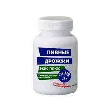 ДРОЖЖИ ПИВНЫЕ ЭККО ПЛЮС МАГНИЙ+КАЛЬЦИЙ+Д3 ТАБ. №100