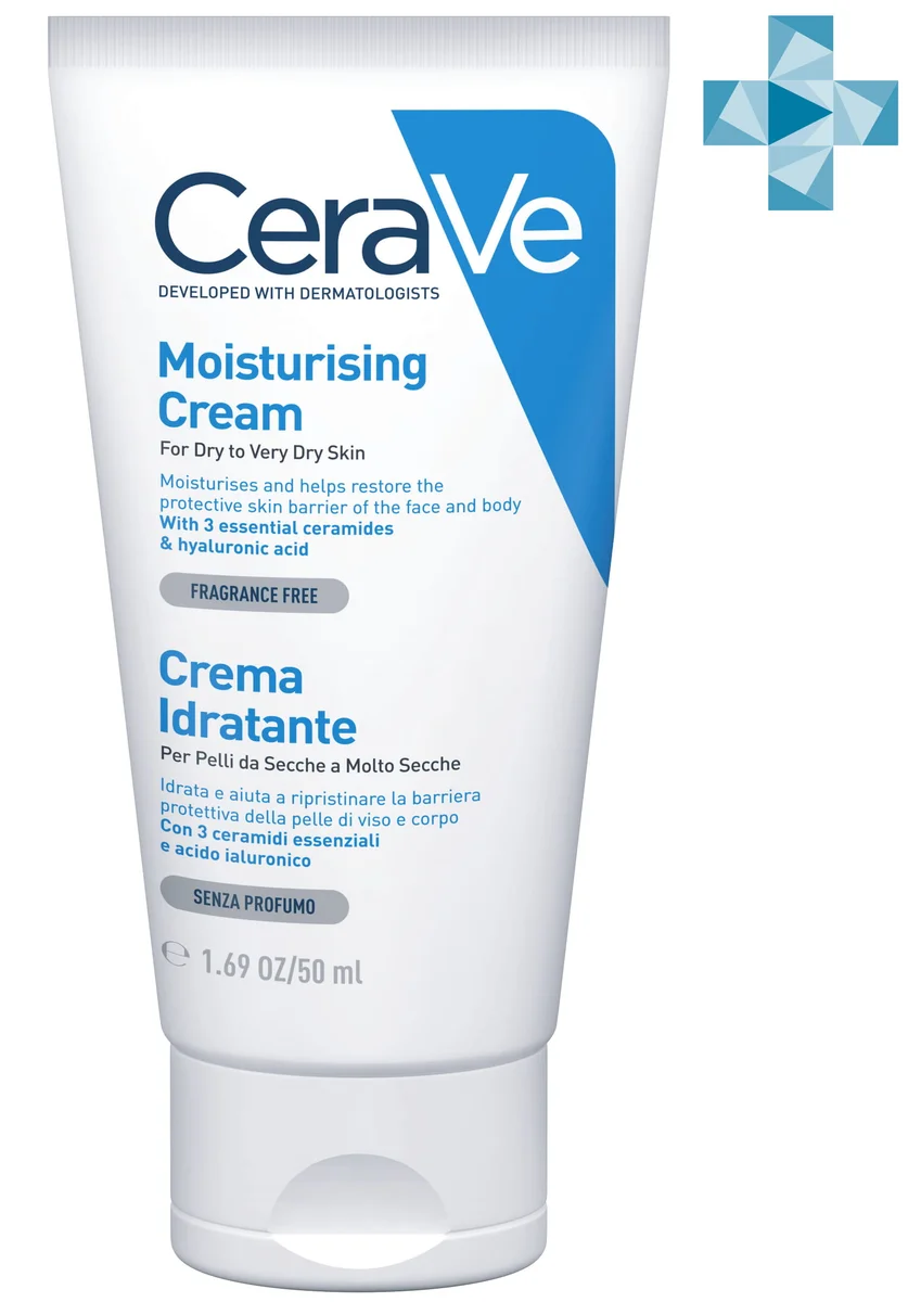 CERAVE УВЛАЖНЯЮЩИЙ КРЕМ Д/СУХ И ОЧЕНЬ СУХОЙ КОЖИ 50МЛ 597371