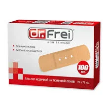 ПЛАСТЫРЬ НА ТКАН ОСНОВЕ ТМ DR FREI 19*72 №10