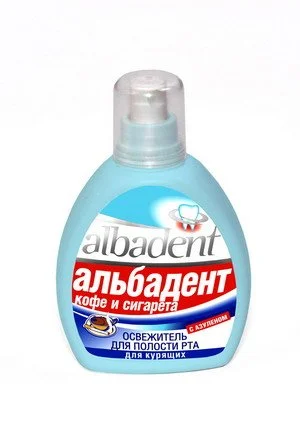 АЛЬБАДЕНТ ОСВЕЖИТЕЛЬ Д/ПОЛОСТИ РТА АЗУЛЕН Д/КУРЯЩИХ 35МЛ