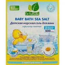 DR.TURTTLE 500МЛ ДЕТ.МОРСКАЯ СОЛЬ Д/ВАНН С РОМАШКОЙ