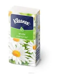 КЛИНЕКС НОСОВЫЕ ПЛАТКИ CAMOMILE 10*24