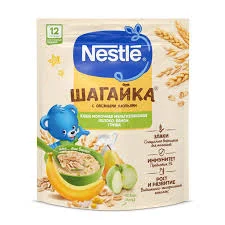 ДП НЕСТЛЕ КАША МОЛОЧНАЯ МУЛЬТИЗЛАКОВАЯ ЯБЛОКО,БАНАН,ГРУША 190Г