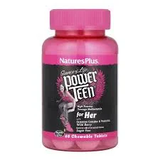 NATURESPLUS POWER TEEN МУЛЬТИВИТ ДЕВОЧКИ-ПОДРОСТКИ №60 ЖЕВАТ ТАБ