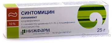 СИНТОМИЦИН ЛИНИМЕНТ 10% 25Г_НИЖ