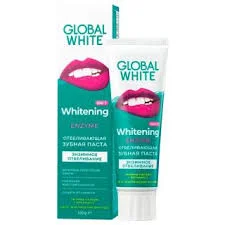 GLOBAL WHITE З/ПАСТА ОТБЕЛИВАЮЩАЯ ЭНЗИМНОЕ ОТБЕЛИВАНИЕ 100Г