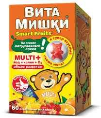 ВИТАМИШКИ МУЛЬТИ ПЛЮС ЙОД+ХОЛИН ЖЕВ. ПАСТИЛКИ №60 БАД
