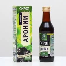 СИРОП НА РАСТИТЕЛЬНОМ СЫРЬЕ "ИЗ ПЛОДОВ АРОНИИ ЧЕРНОПЛОДНОЙ" 240 МЛ