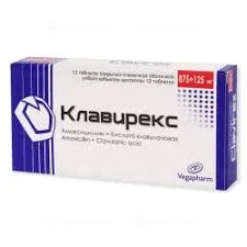 КЛАВИРЕКС ТАБ 875МГ+125МГ №12