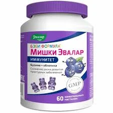 БЭБИ ФОРМУЛА МИШКИ ИММУНИТЕТ ПАСТИЛКИ ЖЕВАТ. №60_ЭВР