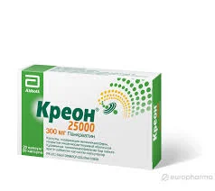 КРЕОН 25000 КАПС. КШ/РАСТВ 300МГ №20