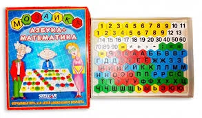 ПОЛЕСЬЕ ИГРУШКА МОЗАЙКА "АЗБУКА/МАТЕМАТИКА" (ПОЛЕ 32*25) 01004