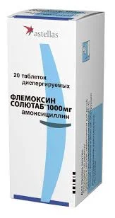 ФЛЕМОКСИН СОЛЮТАБ ТАБ. ДИСПЕРГ. 1000МГ №20