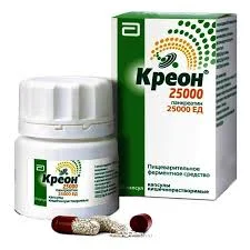 КРЕОН 25000 КАПС. КШ/РАСТВ 300МГ №50