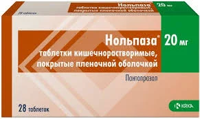НОЛЬПАЗА ТАБ. П.О КШ/РАСТВ 20МГ №28