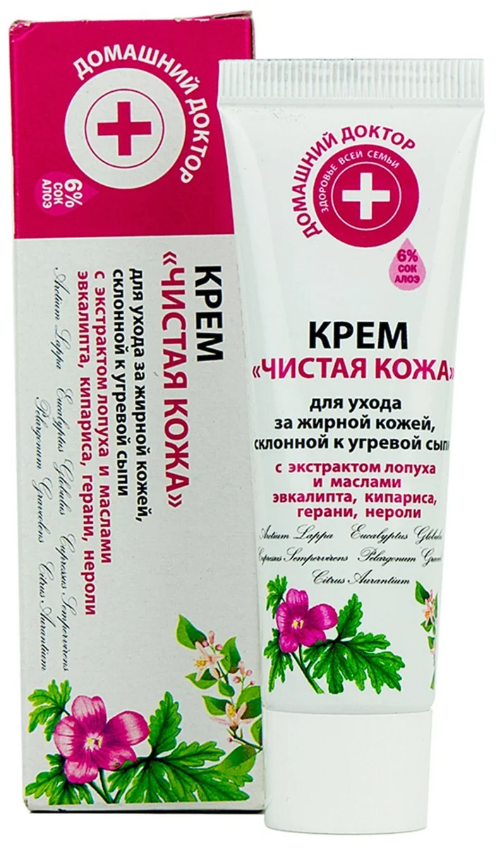 ДОМАШНИЙ ДОКТОР КРЕМ ЧИСТАЯ КОЖА 30МЛ
