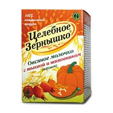 ОВСЯНОЕ МОЛОЧКО ЦЕЛЕБНОЕ ЗЕРНЫШКО С ТЫКВОЙ И ШИПОВНИКОМ 150Г