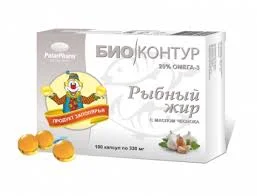 РЫБИЙ ЖИР МАСЛО ЧЕСНОКА БИОКОНТУР №100