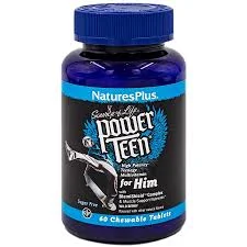 NATURESPLUS POWER TEEN МУЛЬТИВИТ МАЛЬЧИКИ-ПОДРОСТКИ №60 ЖЕВАТ ТАБ