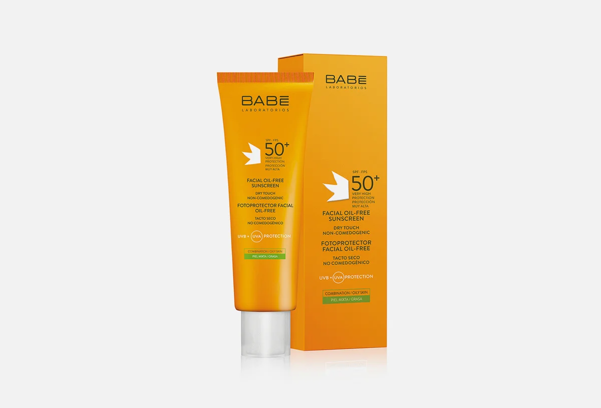 BABE БЕЗМАСЛЯНЫЙ МАТИРУЮЩИИ СОЛНЦЕЗАЩИТНЫЙ КРЕМ ДЛЯ ЛИЦА SPF50+ 50МЛ