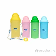 WEEBABY ПОИЛЬНИК С ТРУБОЧКОЙ И РЕМЕШКОМ 4 ЦВЕТА 300МЛ